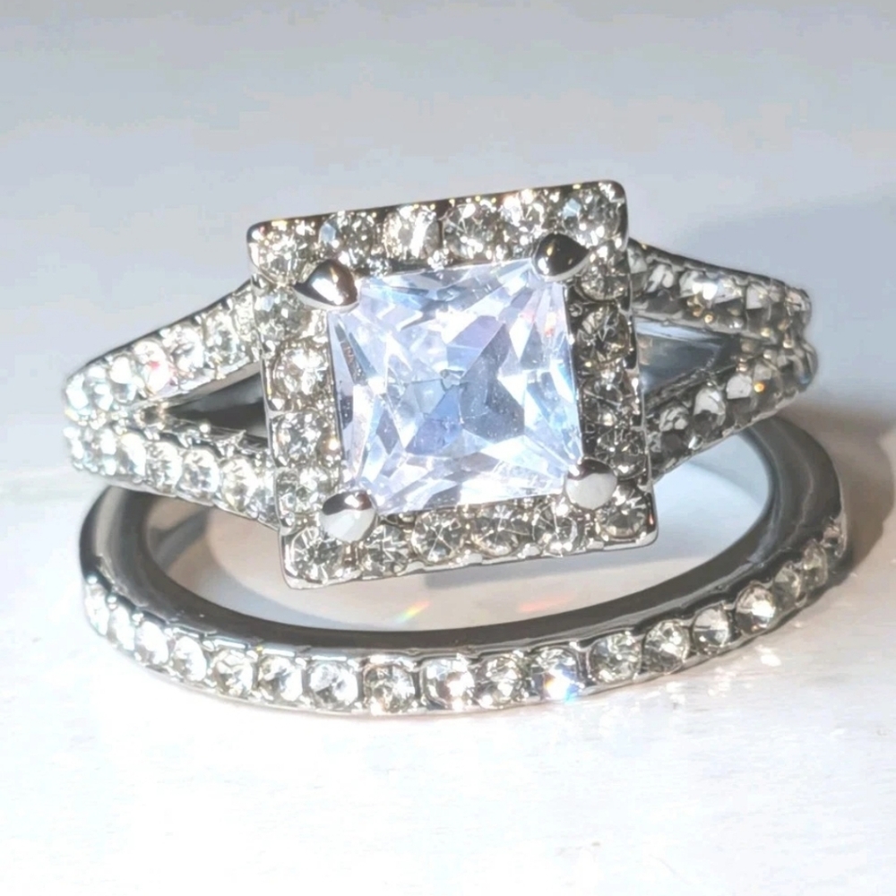 Women's 4 Ct Intricate Detailed Lab-created Diamond Engagement Ring Set Sz 7